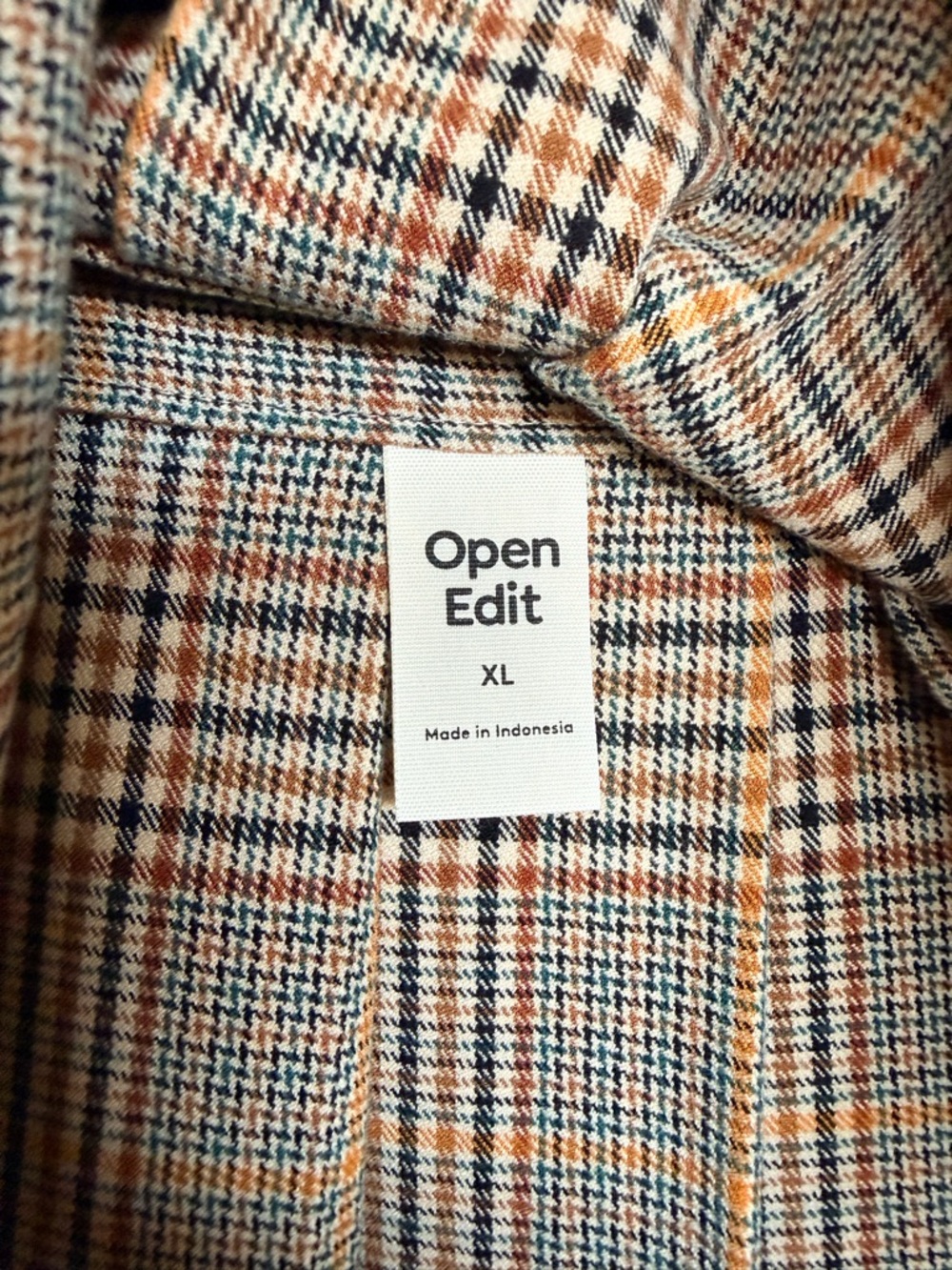 Open Edit Pleated Plaid Miniskirt in Tan Sophia Mini Check Size XL - Picture 4 of 5
